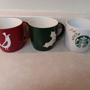 Starbucks Christmas Mug Holiday Trio Holiday Vintage Mugs